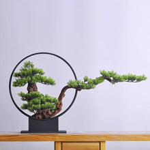 AFPSDLFJDLS Bonsai Luohan Pine Green Plant Porch Floor Sales Office Villa Model Room Decoration