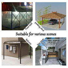 PVC Tarpaulin with Zipper,Clear Waterproof Tarp Curtains with Grommets,Pergola Patio Porch Gazebo Transparent Side Panels,0.5mm Heavy Duty Tarpaulin, for Gazebo, Outdoor ( Size : H2.8xW8m/H9.1xW26.2ft