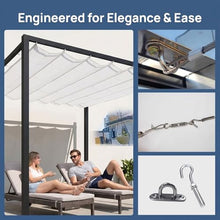 Shade Cloth Breathable Sail,Heavy Duty Wave Sun Shade Sail,Anti-UV Retractable Wave Sun Shade Canopy,Hang Down U Shape Wave Awning,Wave Shade Cover for Outdoor Patio Porch(W1.8*L10m/W5.90*L32.81ft)