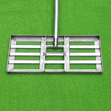 Aikimfuly Lawn Level Rake Lawn Leveling Rake, 4.5 FT Lawn Leveling Tool, Heavy Duty Stainless Steel Lawn Leveler for Garden Backyard Golf/Lawn