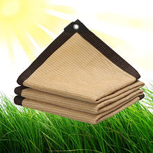 YSUEFIJO Shade Cloth Plant Net Cover 39.4x39.4ft Garden Shade Mesh Sunblock UV Resistant Net Beige Thicken Encryption 90% Shade for Plant Cover Pergola, Greenhouse, Heavy Duty with Grommets