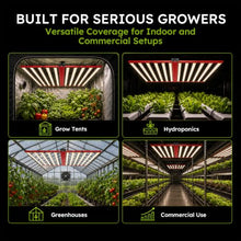 1000W LED Grow Light for Indoor Plants, Full Spectrum Foldable Bar Fixture with UV & IR, Dimmable Daisy Chain Plant Lamp for Hydroponics, Greenhouse, Commercial Use, 4x6 ft Core Coverage