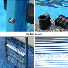 Etsuosy Pool Ladder for Inground Pools, 304 Stainless Steel, Silver, 61 in Height, 20 in Width, 3-Step with Anti-Slip Pedals