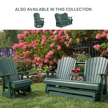 Signature Design by Ashley Adirondack Outdoor Swivel Glider Chair, Green