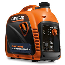 Generac 2,500 Watt Gas Powered Portable Inverter Generator, Outdoor Use