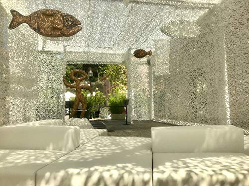 CamoSystems Premium Series Ultra-Lite Camouflage Netting Bulk Roll 7'10" x 85Yd Snow - White/Light Gray