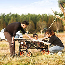 5sssallefaa Folding Trolley Cart Outdoor Four-Wheel Wagon Multicolor