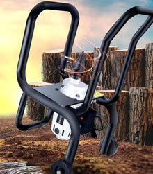 SICWEDIM Electric Powered Firewood Splitter, Heavy Duty Automatic Drills Screw Log Splitter, 420rpm Freestanding Firewood Splitting Machine with Stand, Wood Splitter Tool for Fire Wood Splitting