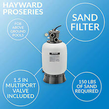 Hayward W3S210T93S ProSeries 21 in., 1.5 HP Sand Filter System for Above-Ground Pools Water Pump Filter