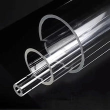 EVANEM Acrylic Pipe Transparent Tube Hollow Duct PMMA Length 500mm, for DIY Projects Water Cooling System Plumbing(200x190mm)