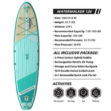 THURSO SURF Inflatable Stand Up Paddle Board All-Around SUP Waterwalker 126 Turquoise