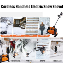 HYUIO Electric Snow Shovel/Snow Thrower,Cordless Handheld Electric Snow Blower,Cordless Snow Shovel,with Battery and Charger,Snow Blower Cordless,1Battery