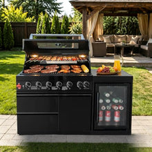 Chery Industrial 63-Inch 6-Burner Propane Island Gas Grill, 85000 BTU