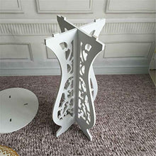 SIDUFHAOPKLL Balcony Flower Floor-standing Table Round End Stand Home Garden Plant Decoration Lightable WPC Material