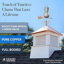Good Directions Pineapple Weathervane, Pure Copper