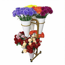 MIIKHI Plant Stand Holder Wrought Iron Plant Stands Balcony Planter Shelf Flower Cart Display Stand with Wheels