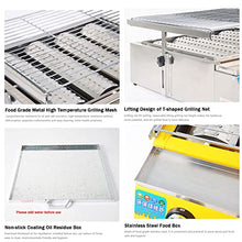Super Grills 4 Burner Stainless Steel Table Top Gas Barbecue BBQ Grill with Grease Tray Portable and Cast Iron Grill, Uniform Heat Distribution, for Outdoor, Tabletop, Kitchen,Silver,58x55x20cm