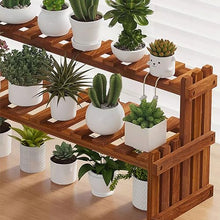 RWGOVLU Plant Stand Small Plant Stand Indoor Ladder Shelf 2 Tiers Desktop Flower Stand Window Wood Plant Trellis For Succulent Cupcake Spice Rack Countertop Flower Display Rack S