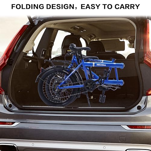 GOJLEX Foldable Tandem Bike 20”City Folding Bicycle White