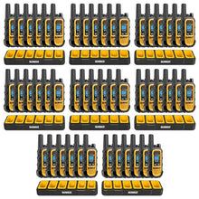 DEWALT DXFRS300 Heavy Duty Walkie Talkies Waterproof Rechargeable Yellow 48 Pack