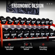 Mayhem Strength V3 Urethane Dumbbells Set 1150LB Black