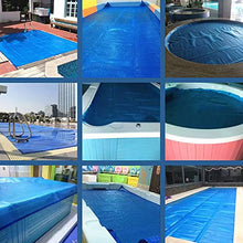 CFLNYC Rectangle Bubble Heating Cover, Anti Dust Solar Protective Swimming Pool Cover Outdoor Hot Tubs Supplies Accessories (Color : Blue, Size : 4.5X7m/14.8X23ft)