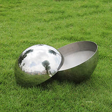 Reflective Garden Gazing Ball Stainless Steel Hollow Hemisphere Multiple