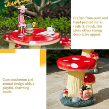 YWSXHS Handmade Resin Mushroom Stool/Table Decor, Outdoor Garden Stool Decorative, Indoor Outdoor Decorative Statues(Large)