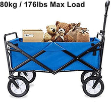 Multifunction Portable Hand Trucks Garden Cart Folding Wagon Foldable Heavy Duty Outdoor Trolley Utility Transport Cart 80kg Max Load