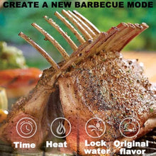 TT-YEL Multifunctional Ceramic Grill, 13-Inch Mini, with Thermometer, Lid, Handle, Small Home Simmering Grill, Portable Gas Grill for Cooking, Smoking and Baking,Red
