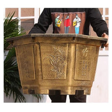 thalo Planter Pots Large Thickened Resin Flower Pot Octagonal Green Plant Garden Flower Pot Balcony Orchid Succulent Pot Plant Container Accessories (Size : Medium)