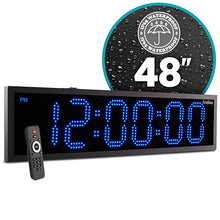 Ivation Large Outdoor Waterproof Digital Clock w/Big Display & Timer, 48"