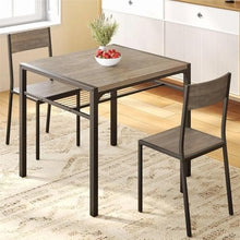 FURUIM2024M Dining Table Kitchen Table 2 Chairs for 4 Bench 4 Piece Dining Table Set for Small Space Apartment Table and Chairs Dining(Black)