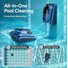 (2026 New) Robotic Pool Cleaner - Pool Vacuum 180W Brushless Motor, 45,000Pa Suction, Wall Climbing, AI-Powered Path Sonar Navigation, 3 Modes Robot for Inground & Above-Ground Pools Up to 2150 Sq. Ft