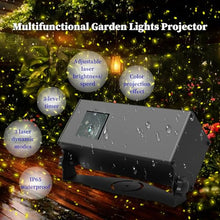 GwlThixion Firefly Projector Lamp, Remote Control Projection Lamp, Decorations Stage Lights, 8 Lighting Effects Fairy Light Projector, Waterproof IP65 Outdoor Garden, for Holiday, Wedding 25W-White