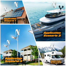 AISINILALAO 1500W 12V 24V 48V Wind Turbine Generator Kit, with 3 Blade, Wind Generator Kit W/Controller, Wind Power Generator for Home Hybrid Solar Wind System,24V