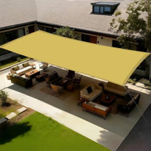 Yellow Sun Shade Sail Rectangle 6x30 FT Waterproof Outdoor Sun Shade Sail 95% UV Block with Grommets for Patio Backyard Carport Garden