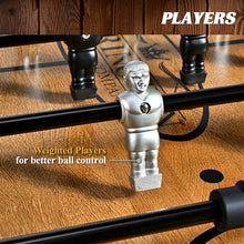 Barrington Billiards 58” Coventry Foosball Table Wood Grain / Black