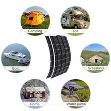 VNATWGOO 400W Off-Grid Charging Solar Panel with 30A/40A Controller, Bendable Flexible Solar Panel, RV Portable Photovoltaic Board, for Outdoor Power Generation,40A
