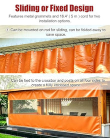 Industrial Garage Screens, Grommets & Cord, Waterproof Outdoor