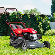 173CC 4-Cycle Engine Gas Engine Lawn Mower, 20-Inch Self-Propelled Lawn Mowers, Push Lawn Mower with 60L Grass Tank for Yard Patio Lawn Landscaping