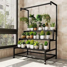 ZOCWJK Plant standModern Hanging Plant Shelves Plant Stand Flower Stand Large Capacity Flower Pot Organizer Window Storage Flower Stand Grow Herbs Greens Succulents What,
