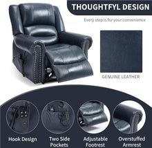 KTYUERGHK Infinite Position Power Lift Recliner Chair with Massage Heat