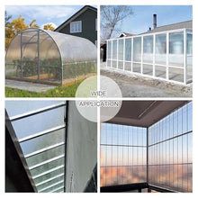Suwooy Polycarbonate Roofing Sheets for Greenhouses,Cold Frame Replacement Roof Panels,Rainproof/Uv Protection/Insulation 0.8mm Glassfiber Sheet,Daylighting Panel,Easy to Bend and Cut,W×L-47×787in
