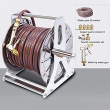 Garden Hose Reel Tools Retractable Lightweight Flexible 6-Function Spray Nozzle Switchable Connector Patio Lawn Car Washing Pet (Color : 15 Meters Water Pipe) (15 Meters Water Pipe) (20 Meters Water