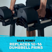 Bells of Steel Adjustable Dumbbells Set NUOBELL - Machined Steel Plates, Knurled Handle, Black 5-80 lb