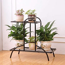 2 Tiers Flower Pot Iron Metal Shelves Floor-Standing Plant Display Stand Plant Succulent Pot Rack Garden Patio Home Decor Rack