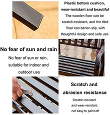 UYCVT Garden Benches, Park Bench Patio Garden Bench Backyard Benches, Outdoor Park Bench Lounge Chair, Cast Iron Steel Frame Metal Garden Back Seat, Outdoor Wrought Iron Patio BenchE-with Cushion