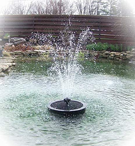Custom Pro 6000 Floating Pond Fountain and Aerator Silver