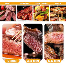 USZWBY Agreilduite Electric Steak Grill,1700W Portable Stainless Countertop Oven,800℃ Adjustable Temperature - 5 Min Preheating - 10min Timing